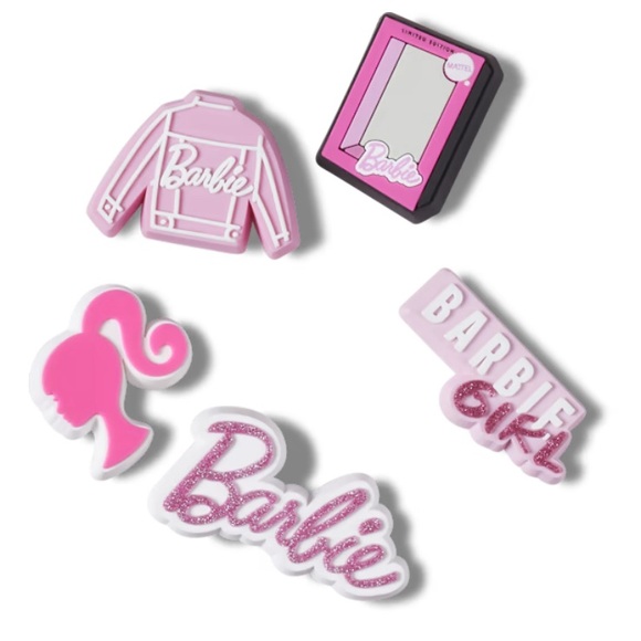 Barbie Crocs Jibbitz Charms Set - Pink - Picture 2 of 2